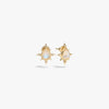 Awe Inspired Earrings 14K Yellow Gold Vermeil Compass Pear Studs