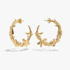 Awe Inspired Earrings 14K Yellow Gold Vermeil / Large Secret Forest Hoops