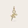 Awe Inspired Earrings 14K Yellow Gold Vermeil Men's Snake Eyes Charm Earring