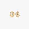Awe Inspired Earrings 14K Yellow Gold Vermeil / Moonstone Snake Gemstone Studs