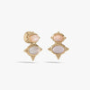 Awe Inspired Earrings 14K Yellow Gold Vermeil Oracle Drop Studs