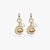 Awe Inspired Earrings 14K Yellow Gold Vermeil / Pair / 111 Third Eye Earring Set
