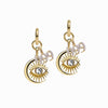 Awe Inspired Earrings 14K Yellow Gold Vermeil / Pair / 999 Third Eye Earring Set