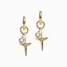 Awe Inspired Earrings 14K Yellow Gold Vermeil / Pair Blood Moon Rising Earring Set