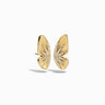 Awe Inspired Earrings 14K Yellow Gold Vermeil / Pair Butterfly Wing Studs