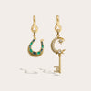 Awe Inspired Earrings 14K Yellow Gold Vermeil / Pair Lucky Charm Earrings