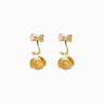 Awe Inspired Earrings 14K Yellow Gold Vermeil / Pair Poppy Earrings