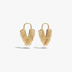 Awe Inspired  Earrings Wing Huggies
