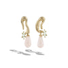 Awe Inspired Earrings 14K Yellow Gold Vermeil Petal Drop Earrings