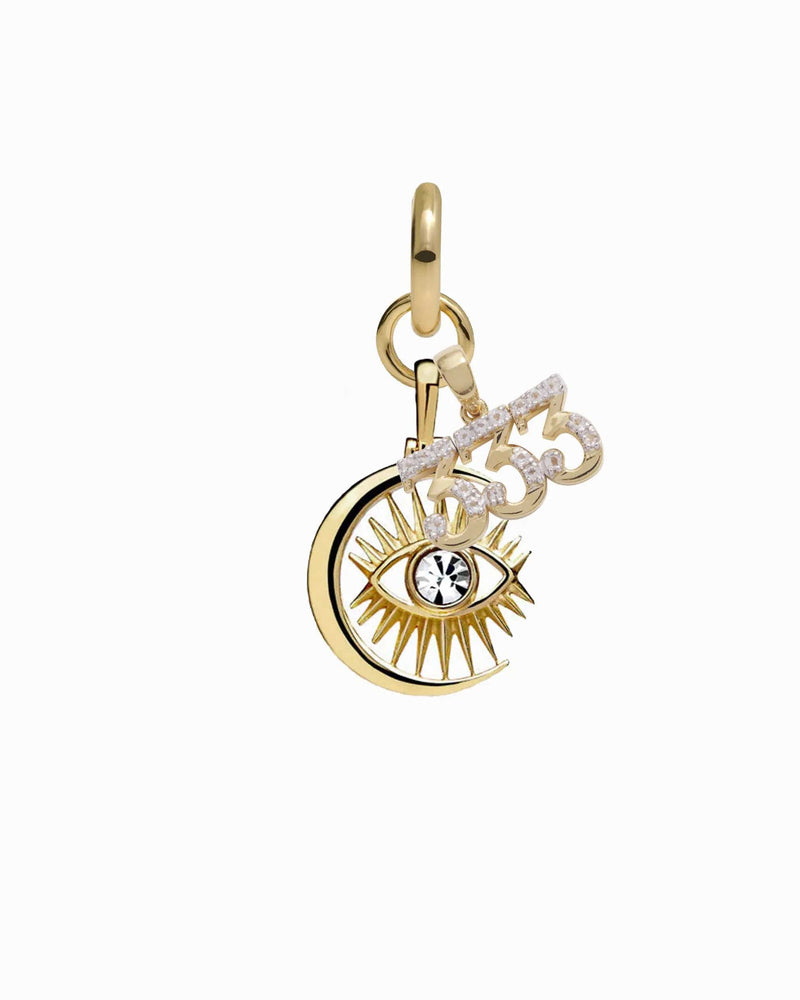 Awe Inspired Earrings 14K Yellow Gold Vermeil / Single / 333 Third Eye Earring Set