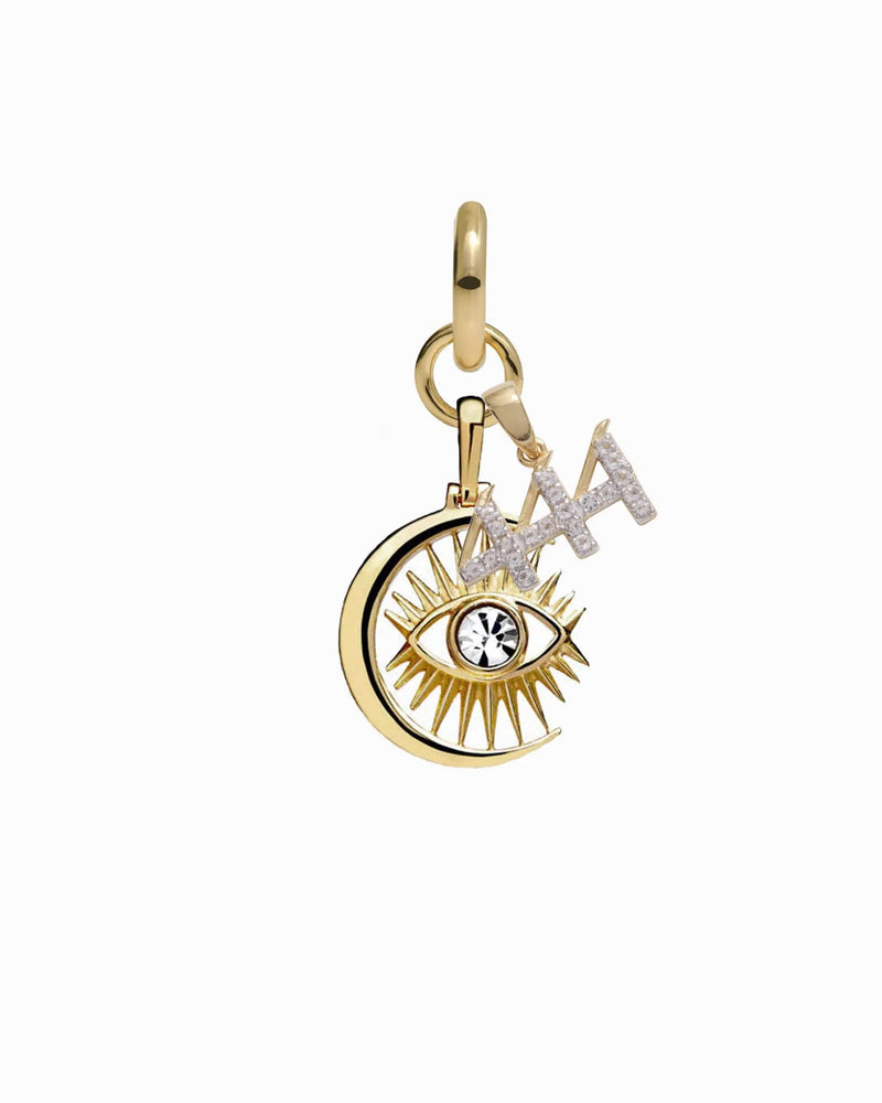 Awe Inspired Earrings 14K Yellow Gold Vermeil / Single / 444 Third Eye Earring Set