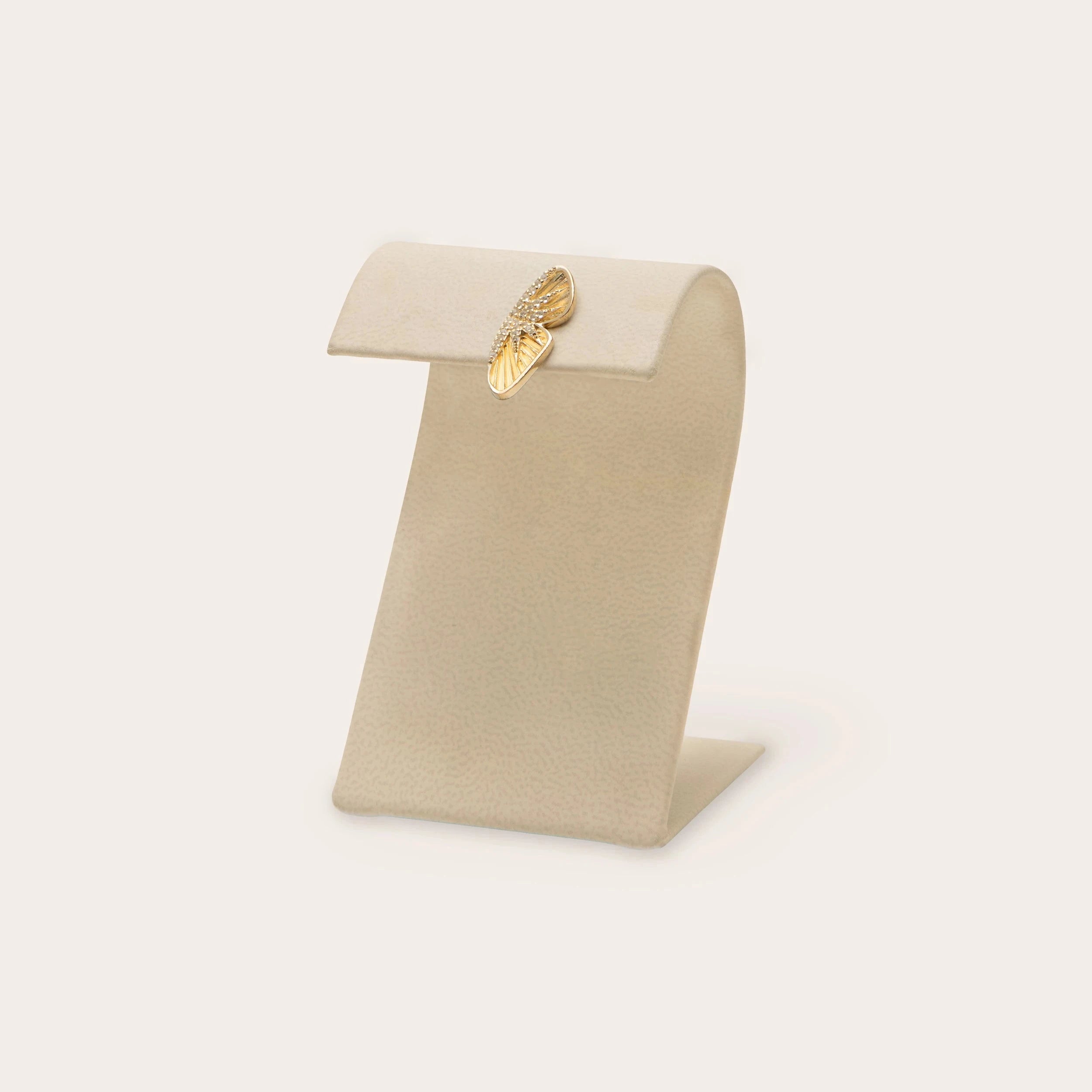 Awe Inspired Earrings 14k Yellow Gold Vermeil / Single Archive Butterfly Wing Studs