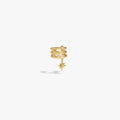 Awe Inspired Earrings 14K Yellow Gold Vermeil / Single Cosmic Ear Cuff
