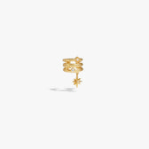 Awe Inspired Earrings 14K Yellow Gold Vermeil / Single Cosmic Ear Cuff