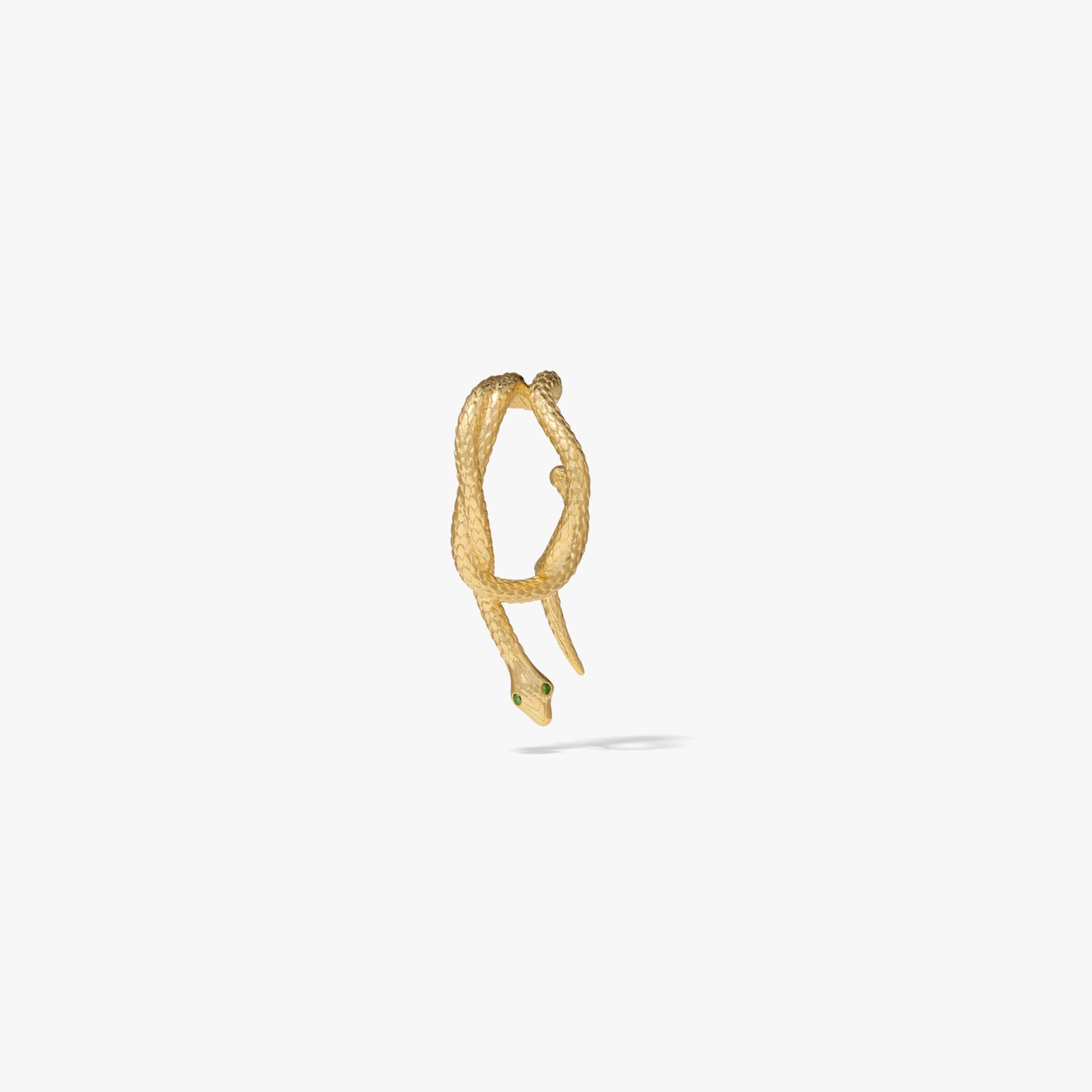 Awe Inspired Earrings 14K Yellow Gold Vermeil / single left Snake Wrap Earring