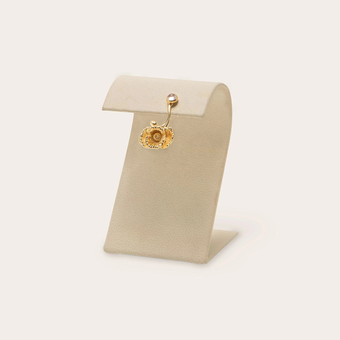 Awe Inspired Earrings 14k Yellow Gold Vermeil / Single Poppy Studs