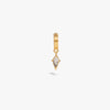 Awe Inspired Earrings 14K Yellow Gold Vermeil / Single Prism Huggies