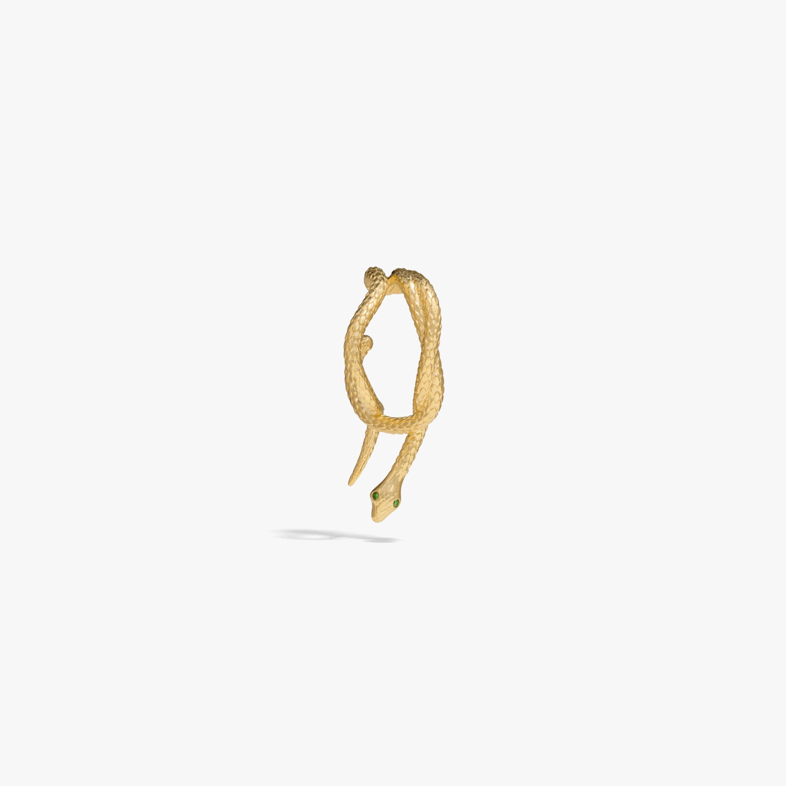 Awe Inspired Earrings 14K Yellow Gold Vermeil / single right Snake Wrap Earring