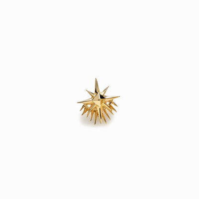 Awe Inspired Earrings 14K Yellow Gold Vermeil / Single Solar Eclipse Studs