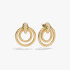 Awe Inspired Earrings 14K Yellow Gold Vermeil Snake Doorknocker Earrings