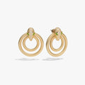 Awe Inspired Earrings 14K Yellow Gold Vermeil Snake Doorknocker Earrings