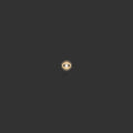 Awe Inspired Earrings 14k Yellow Gold / White diamond / Single Diamond Evil Eye Studs