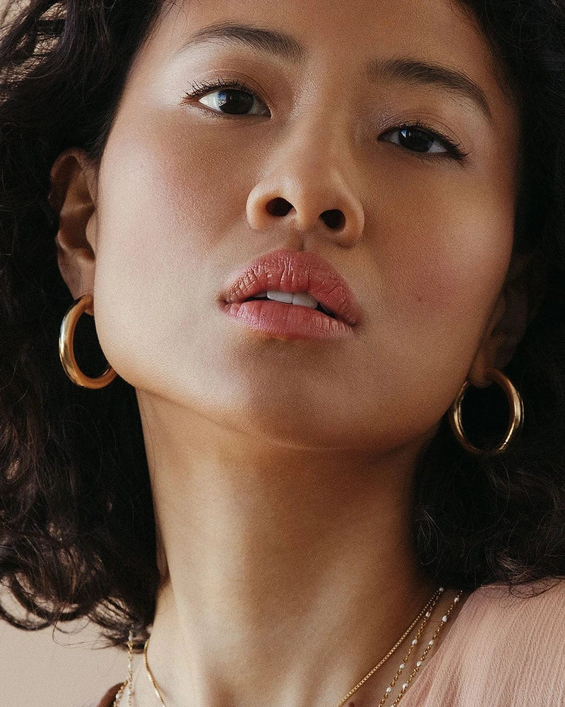 Awe Inspired Earrings 25MM Chubby Hoop Earrings