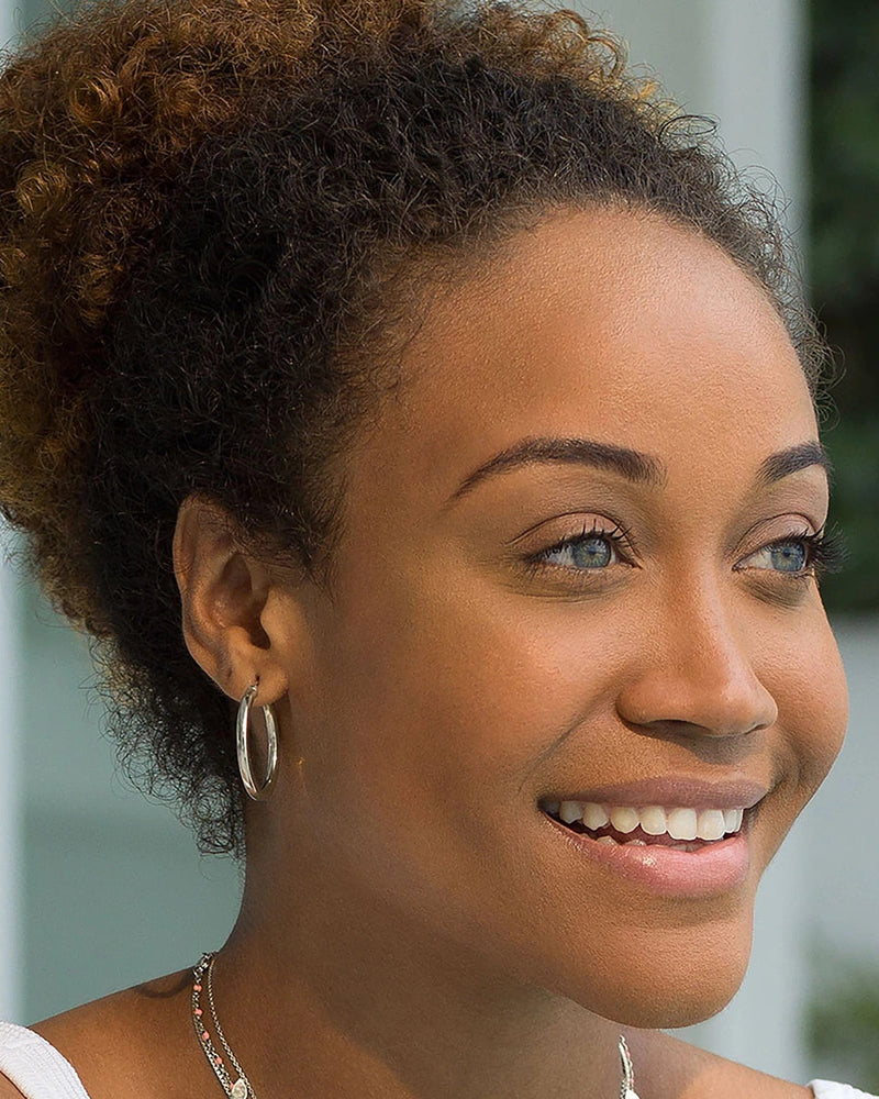 Awe Inspired Earrings 25MM Chubby Hoop Earrings