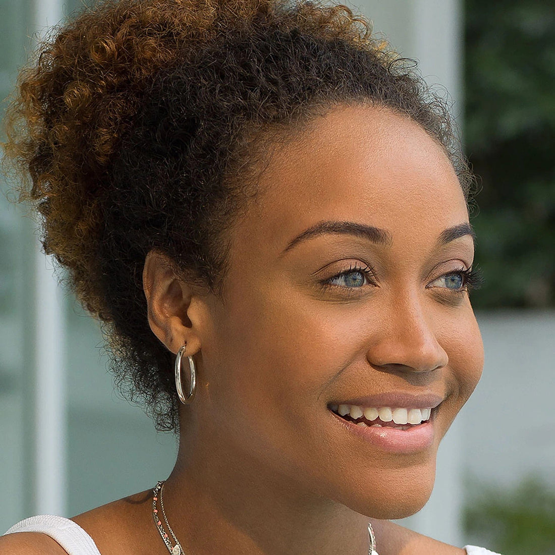 Awe Inspired Earrings 25MM Chubby Hoop Earrings