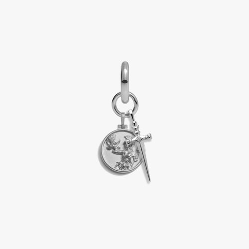 Awe Inspired Earrings 925 Sterling Silver / Athena Warrior Goddess Charm Earring
