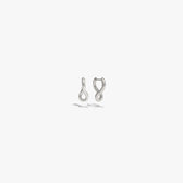 Awe Inspired Earrings 925 Sterling Silver Charm Collector Hoops