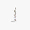 Awe Inspired Earrings 925 Sterling Silver Men's Mother of Pearl Feather Charm Earring