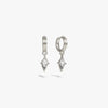 Awe Inspired Earrings 925 Sterling Silver / Pair Prism Huggies