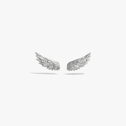 Awe Inspired  Earrings Sapphire Wing Ear Climber