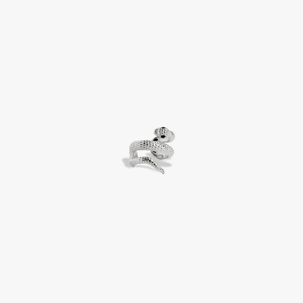 Awe Inspired Earrings 925 Sterling Silver Serpent’s Embrace Ear Cuff