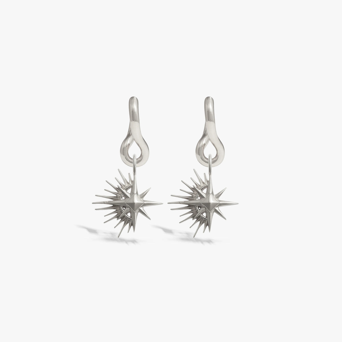 Awe Inspired Earrings 925 Sterling Silver Shooting Star Charm Earrings