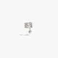 Awe Inspired Earrings 925 Sterling Silver / Single Cosmic Ear Cuff