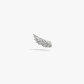 Awe Inspired Earrings 925 Sterling Silver / Single Left Sapphire Wing Ear Climber