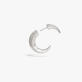 Awe Inspired Earrings 925 Sterling Silver / Single Statement Crescent Moon Earrings