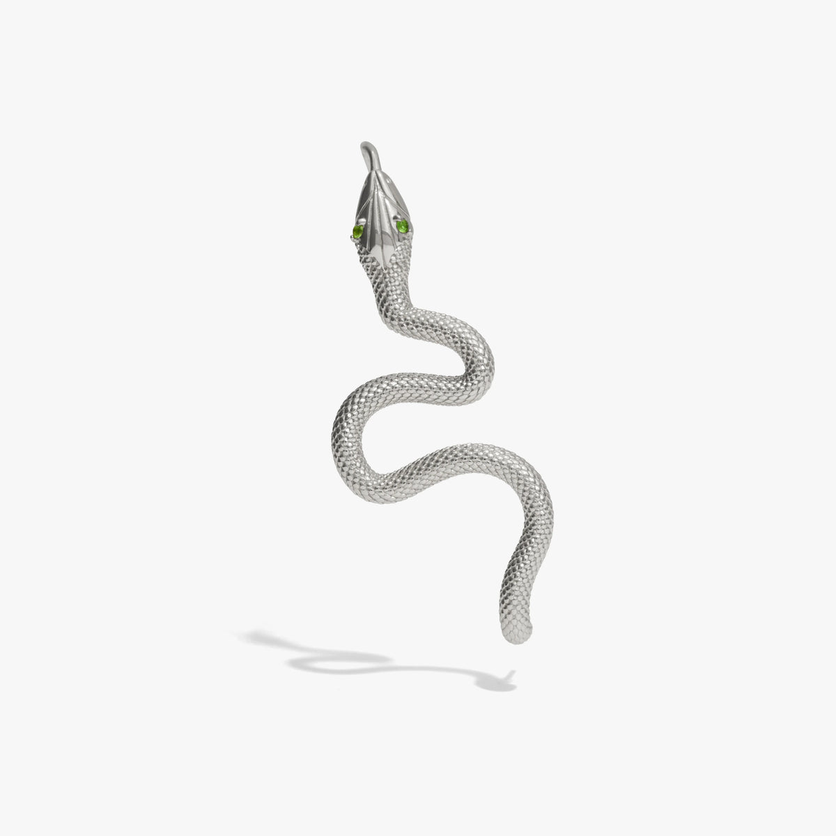 Awe Inspired Earrings 925 Sterling Silver Snake Ear Pin