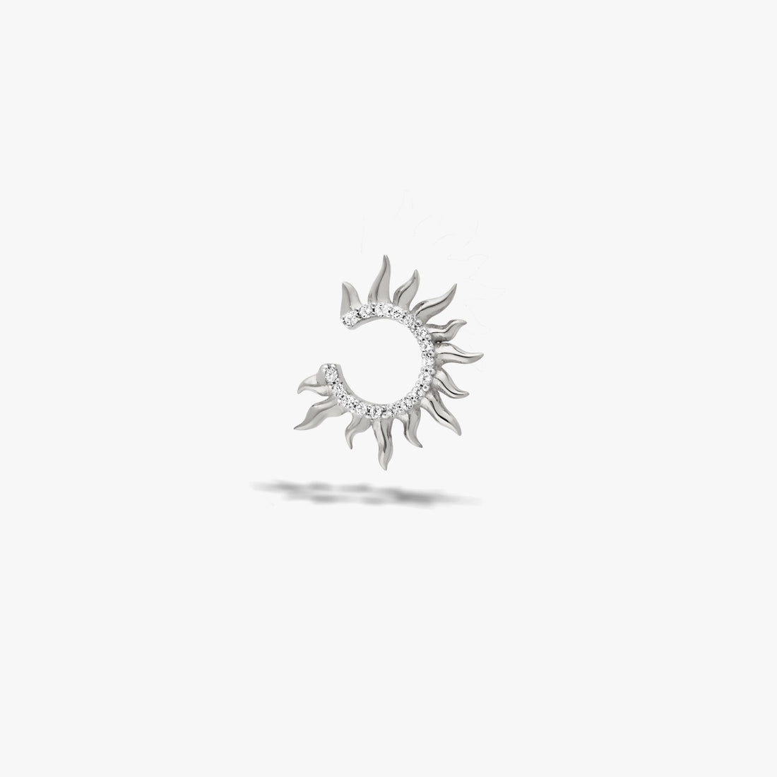Awe Inspired Earrings 925 Sterling Silver Sun Ear Cuff