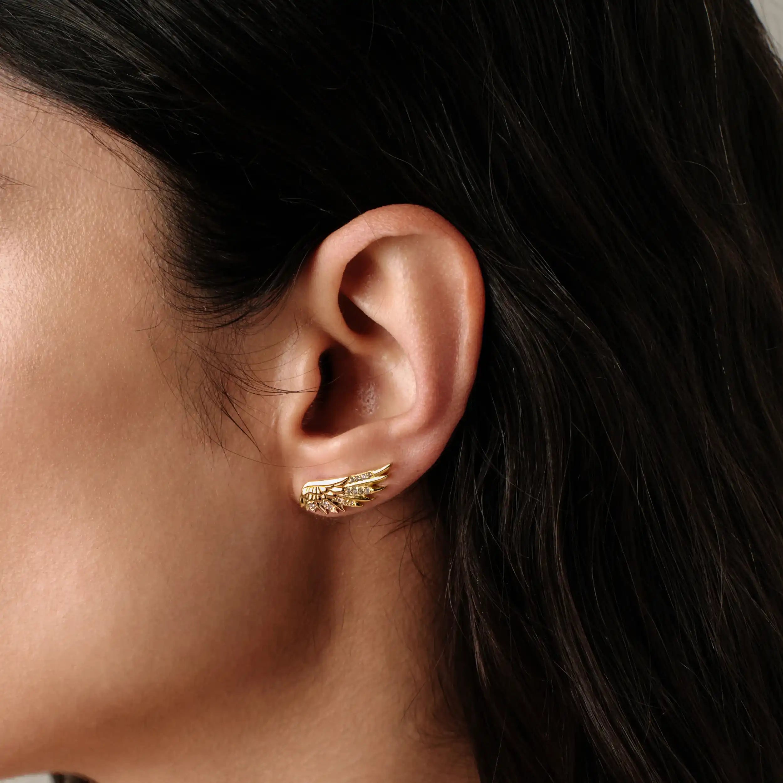 Awe Inspired Earrings Angel Wing Ear Climber
