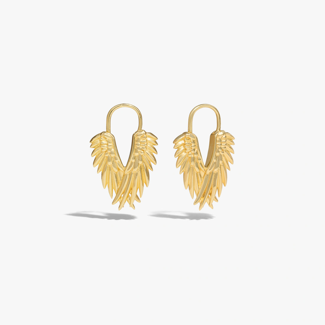 Awe Inspired Earrings Angel Wing Huggies