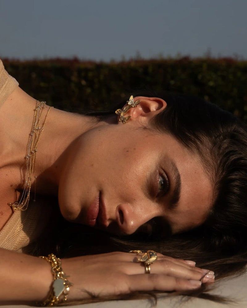 Awe Inspired Earrings Butterfly Wing Stud