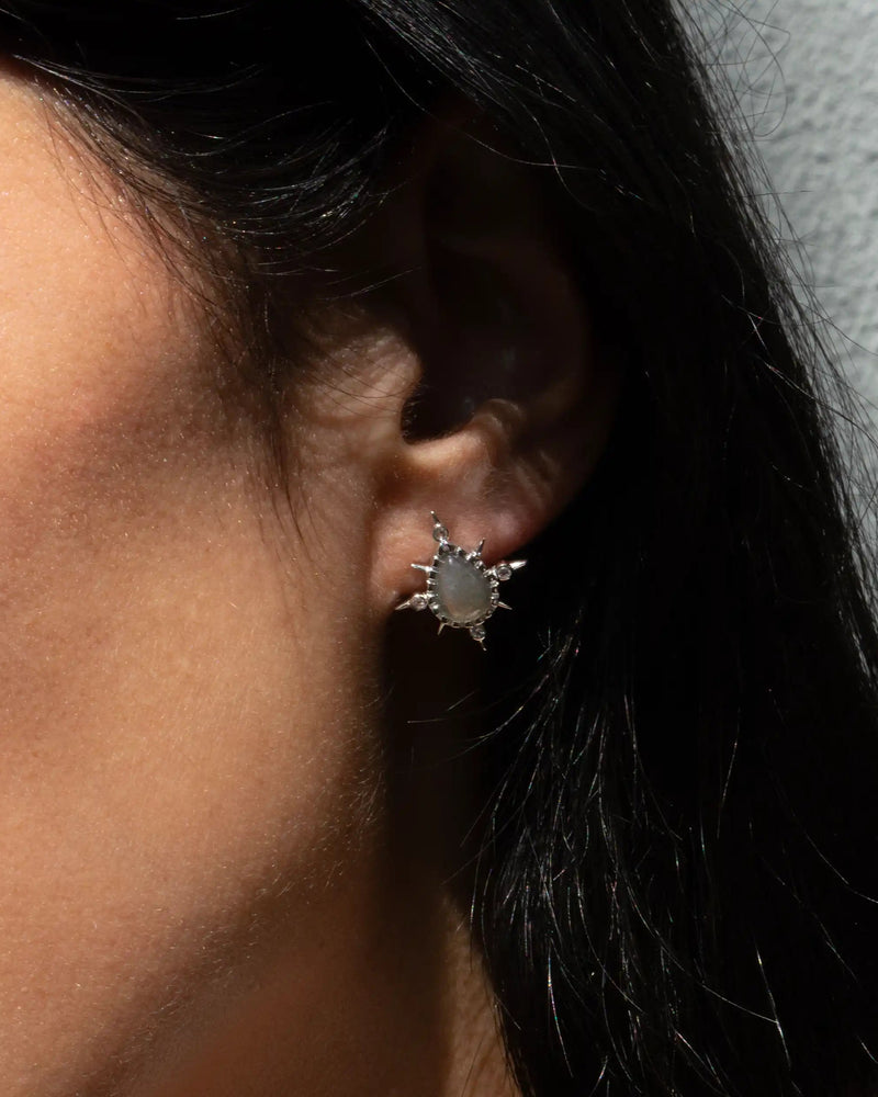 Awe Inspired Earrings Compass Pear Studs