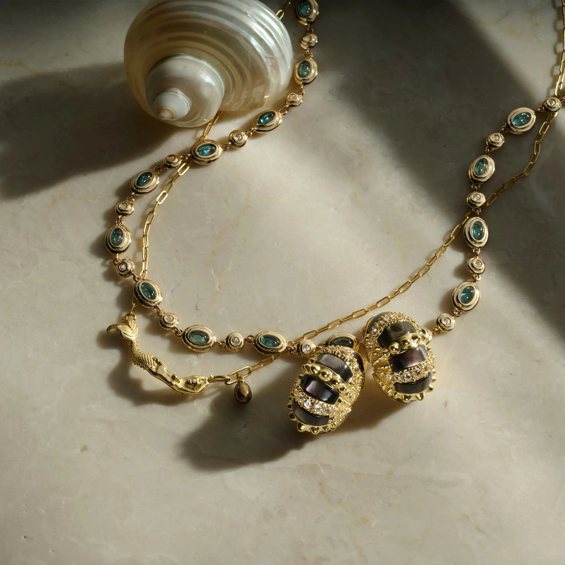 Awe Inspired Earrings Deep Sea Urchin Statement Studs