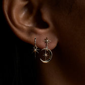 Awe Inspired Earrings Diamond Moon Earrings