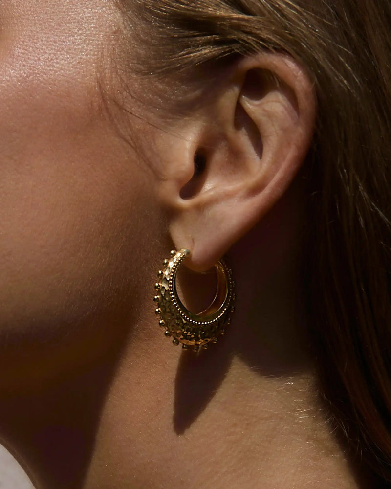 Awe Inspired Earrings Earth Goddess Hoops