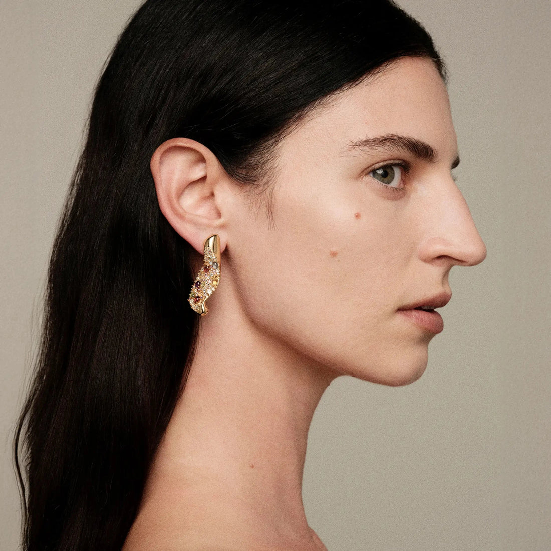 Awe Inspired Earrings Encrusted Abstract Earrings