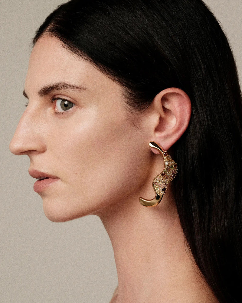 Awe Inspired Earrings Encrusted Abstract Earrings